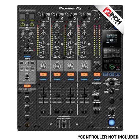 12 Inch Skinz (4) Piece Carbon Fiber Kit for Pioneer DJM-900NXS2