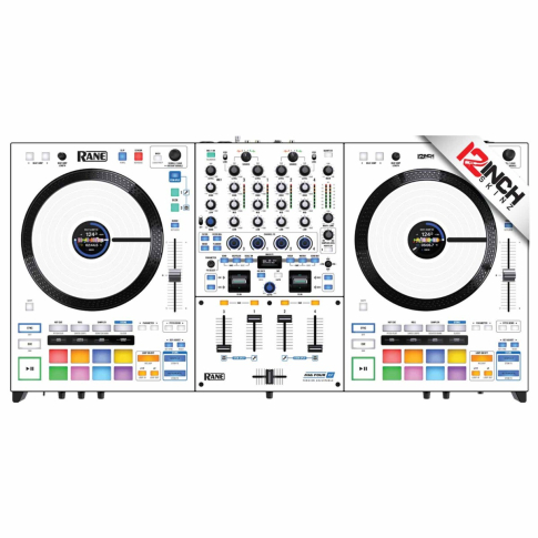 12 Inch Skinz White/White (14) Piece Adhesive Skinz Kit for Rane Four
