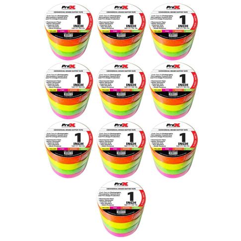 40 Pack of ProX XGF-160FLX4 180FT Commercial Fluorescent Gaffer Tape
