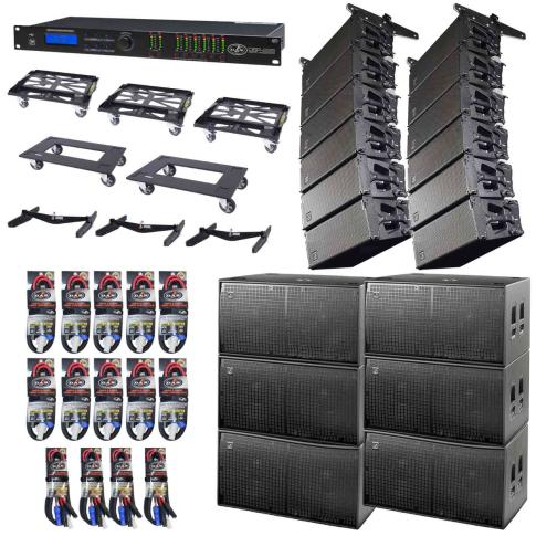 (12) DAS Event 210A 10" Line Array Speakers with (6) 18" Subwoofers