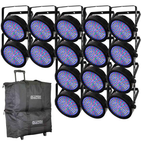 (16) Chauvet DJ SlimPAR 64 RGBA Bundle