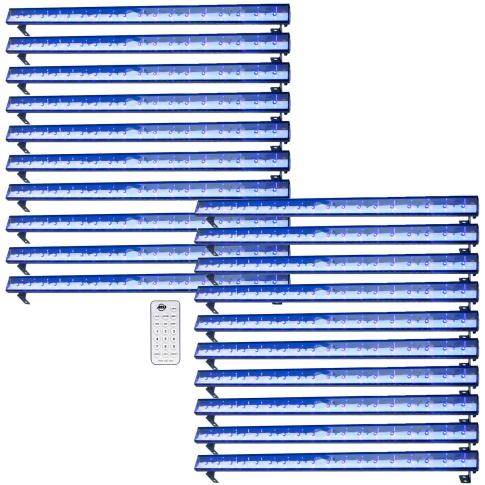 (20) American DJ ECO UV Bar Plus IR Black Lights