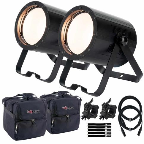 (2) American DJ COB Cannon Wash ST DW Lights with Carrying Cases