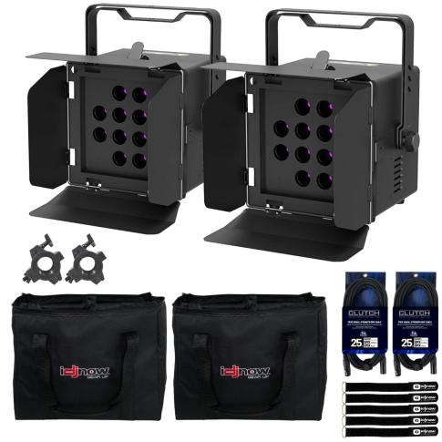 (2) Blizzard Lighting Uvonix Blackstar Blacklights with Carrying Cases