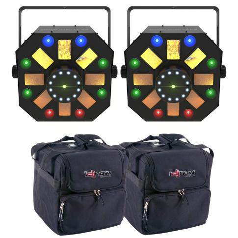 (2) Chauvet DJ SWARMWASHFXILS ILS 4-in-1 LED Effect Fixtures with Bags