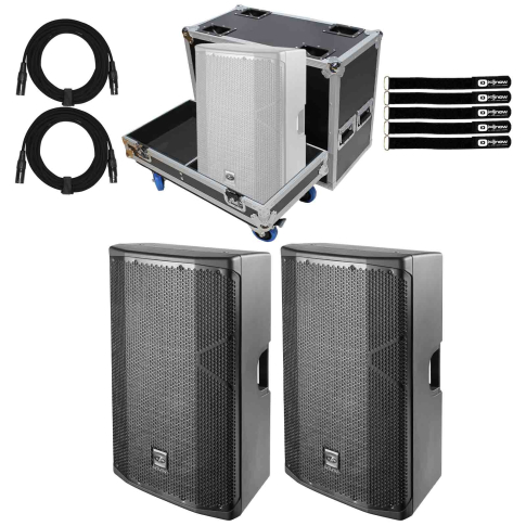 (2) DAS Altea 712A Powered 12" Two-way Loudspeakers with Flight Case