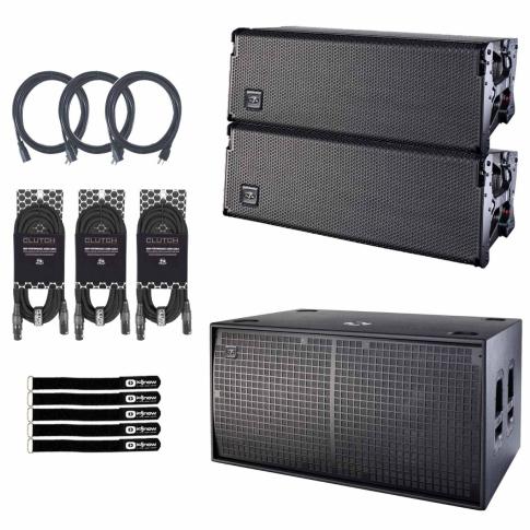 (2) DAS Event 210A Dual 10" Line Array Speakers with 18" Subwoofer