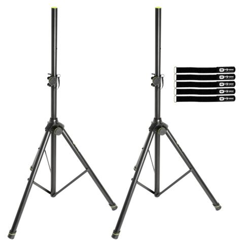 (2) Gravity Stands SP 5211 ACB Pneumatic Speaker Stands