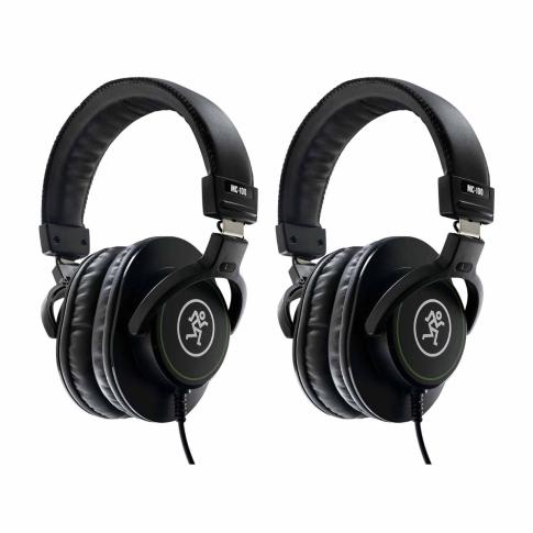 (2) Mackie MC-100 Professional Headphones