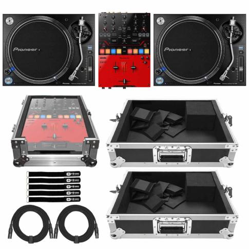 Pioneer PLX-1000 Turntables with DJM-S5 & Case | IDJNOW