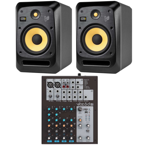 (2) KRK V4 S8 V Series 2-Way 8" Powered Reference Monitors Package