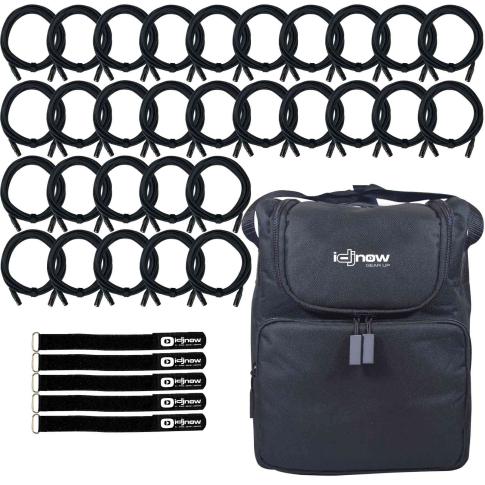 (30) 25FT Sure-Fit DMX Connecting Cables with Accessory Case