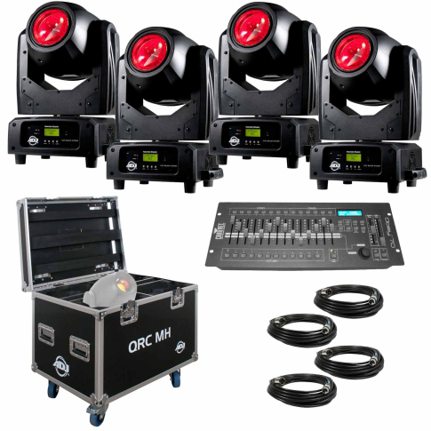 (4) American DJ Vizi Beam RXONE Moving Heads with DMX Controller