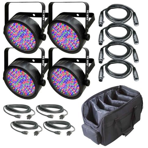 (4) Chauvet DJ SlimPAR 56 Bundle