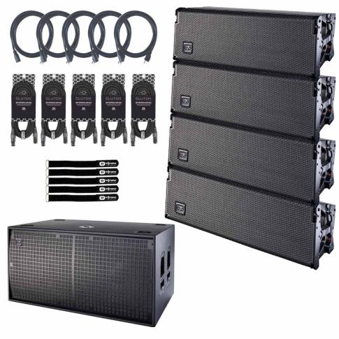 (4) DAS Event 210A Dual 10" Line Array Speakers with 18" Subwoofer