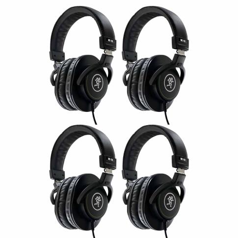 (4) Mackie MC-100 Professional Headphones