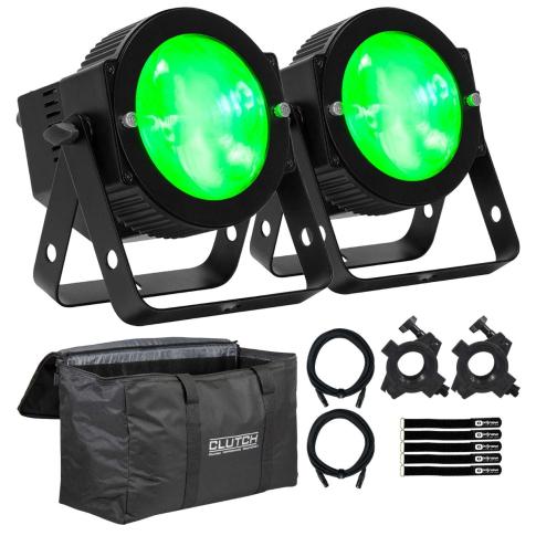 ADJ Dotz Par RGBL C.O.B. LED Par Fixtures 2-Pack with Utility Bag
