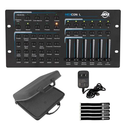 ADJ Hexcon L 36-Channel DMX Controller for LED Fixtures with Case