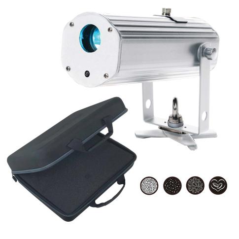 ADJ PinPoint GOBO Color Battery Powered RGBA LED GOBO Projector & Case