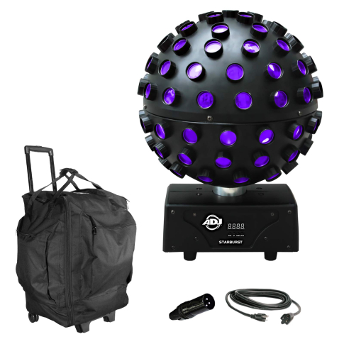 ADJ Starburst LED Mini Spherion Effect Multi-Beam Light Fixture + Bag