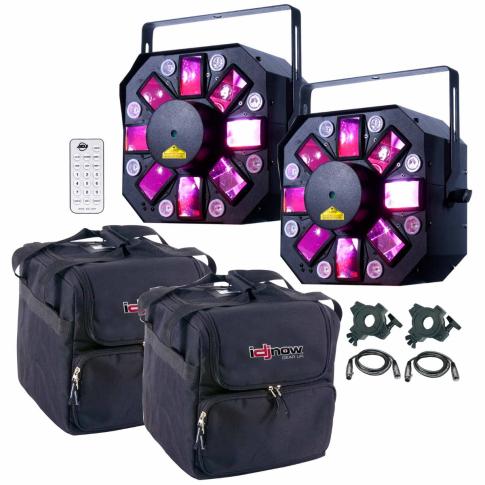 ADJ Stinger II 3-FX-IN-1 Moonflower, Laser, & UV Effect Light Duo