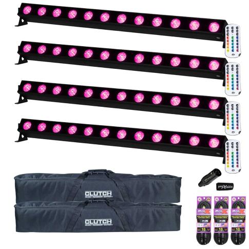 ADJ UBL12H 41.75" Linear Wash Lights (4 Pack) + Bags Package