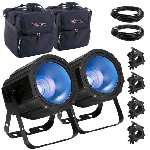 ADJ UV COB Cannon Super High Output UV Light Cannons with Carry Cases