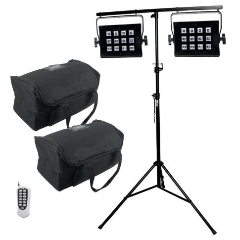 ADJ UV Flood 36 LED Blacklight Duo Package