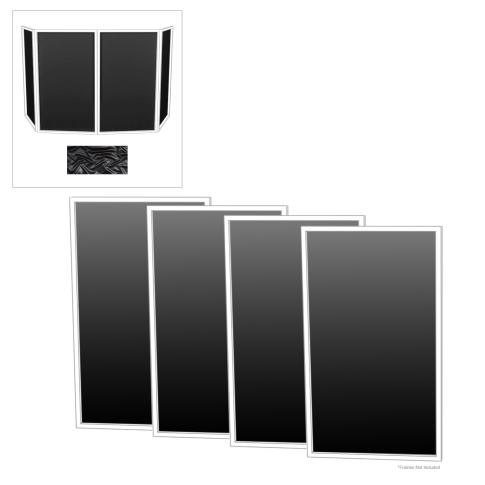 ADJ Event Facade Replacement Scrim Black 4-Pack