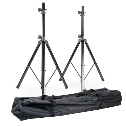 American DJ SPSX2B Speaker Stand Package with Carry Bag