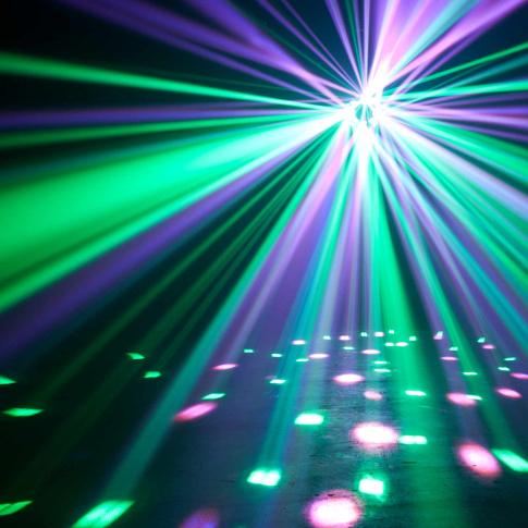 ADJ Stinger II 3-FX-IN-1 Moonflower, Laser, & UV Effect Light | IDJNOW