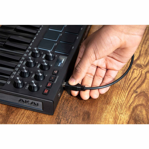 Akai Professional MPK Mini MK3 Keyboard and Pad Controller in black Example