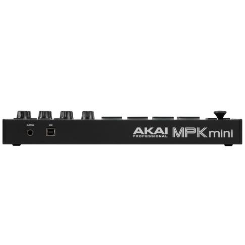Akai Professional MPK Mini MK3 Keyboard and Pad Controller in black Back