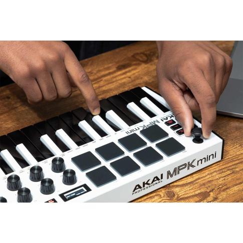 MPK Mini MK3 White MIDI Controller by Akai | IDJNOW