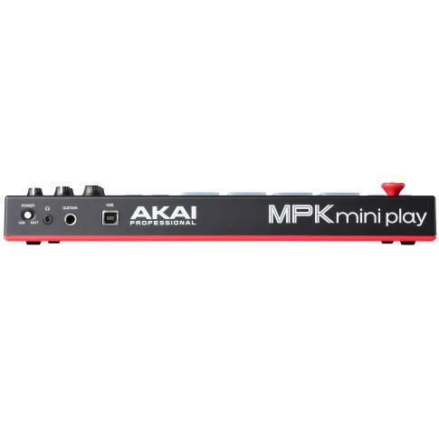 Akai Professional MPK mini Play Mini Keyboard Controller with Built-in Speakers and USB Pad Controller Rear
