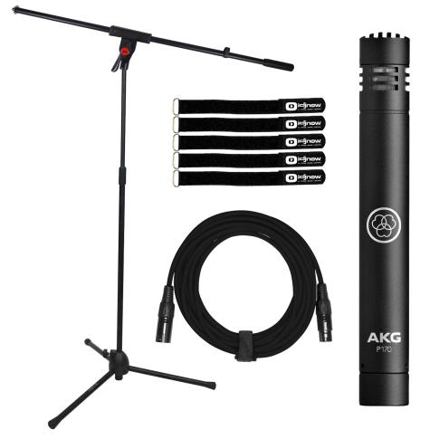 AKG P170 High-performance Instrument Microphone with Boom Stand