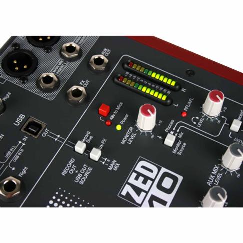 Allen & Heath ZED-10 Multipurpose Mixer for Live Sound and Recording Knobs