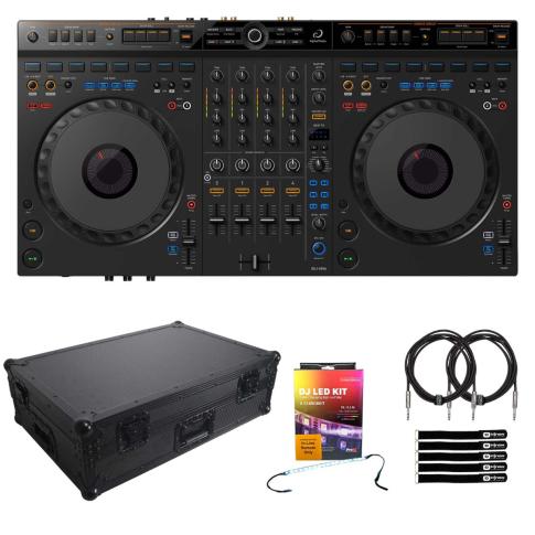 AlphaTheta DDJ-GRV6 4-Channel DJ Controller with Black Case Pack
