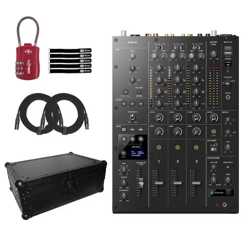 AlphaTheta DJM-V5 3-Channel DJ Mixer with Black Case Package