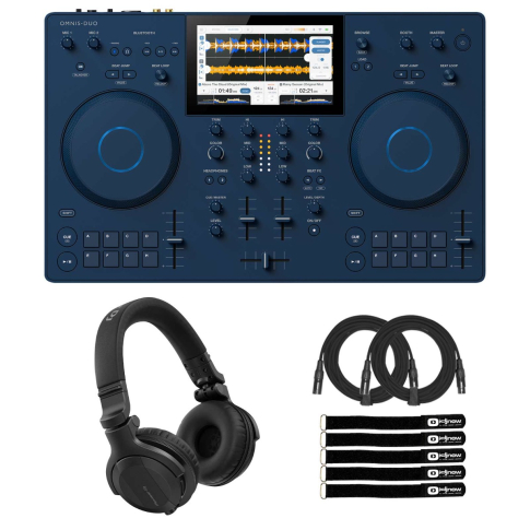 AlphaTheta OMNIS-DUO All-in-One Portable DJ System with Headphones