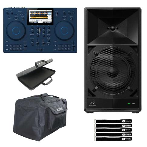 AlphaTheta OMNIS-DUO Portable DJ System with Single WAVE-EIGHT Speaker