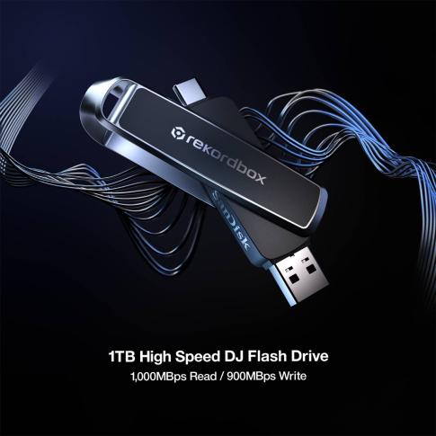 メモリー dj-t AlphaTheta SDDDE1-1T00-GR46 DJ Flash Drive with Case Package