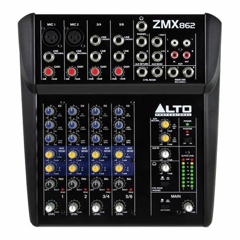 ALTO ZEPHYR ZMX862 コンパクトミキサー Alto Professional Zephyr ZMX862 Mixer Package | IDJNOW