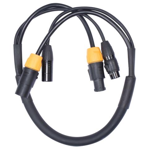American DJ AC3PTRUE3 IP65 3FT 3-Pin Power Link Combo Cable