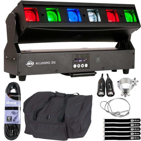 American DJ Allegro Z6 Linear LED Light Fixture with Case Package