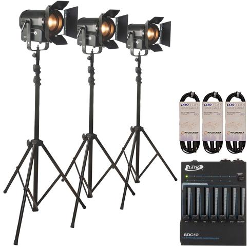 American DJ BASIC STREAM PAK Multi-Person Live Streaming Light Bundle