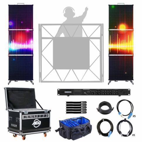 American DJ EVS3 Video Wall 3x2 Column System with Controller & Bag