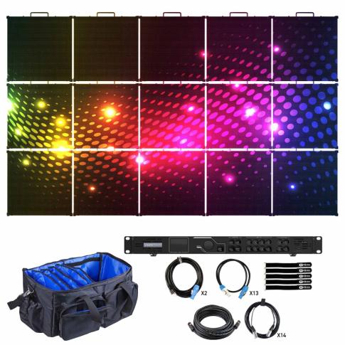 American DJ VS2 Vision Series 5x3 Wall System with Controller & Bag