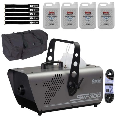 Antari SW-300 Long Throw Snow Machine with Snow Fluid & Carry Case