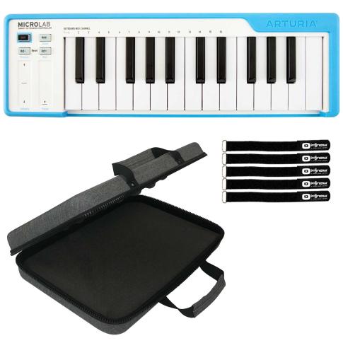 Arturia Microlab Smart 25-key Blue Controller Keyboard with Carry Case